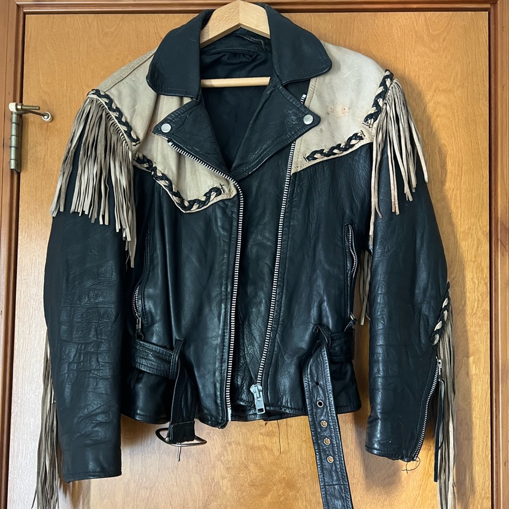 Fringed Leather Jacket